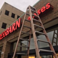 Led Conversion dress barn sign